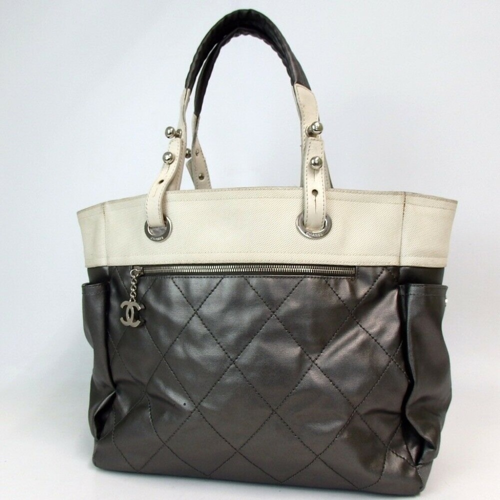 Auth Chanel Paris Biarritz Gm Coated #2213C21